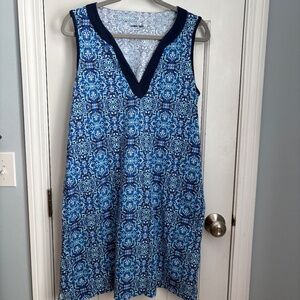 Lands End sleeveless summer dress, Size M